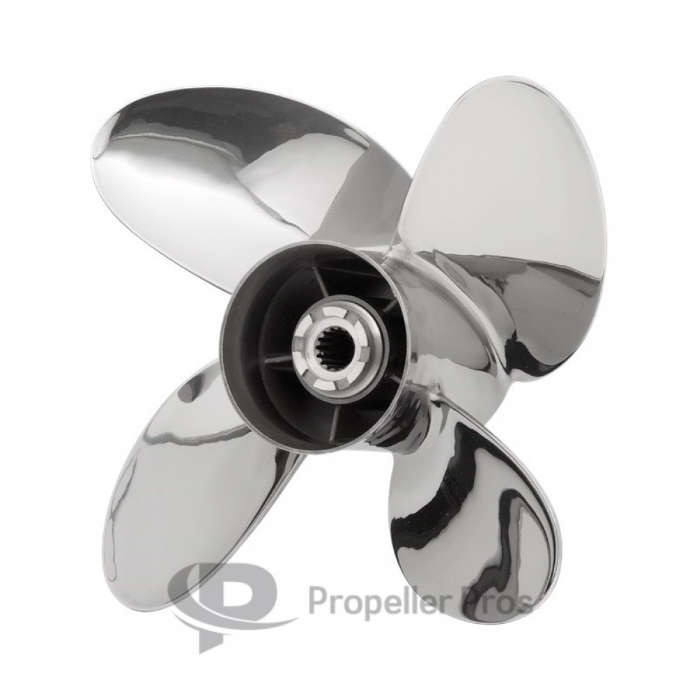 PowerTech LFS 4 Blade Stainless Propellers Suzuki Outboards